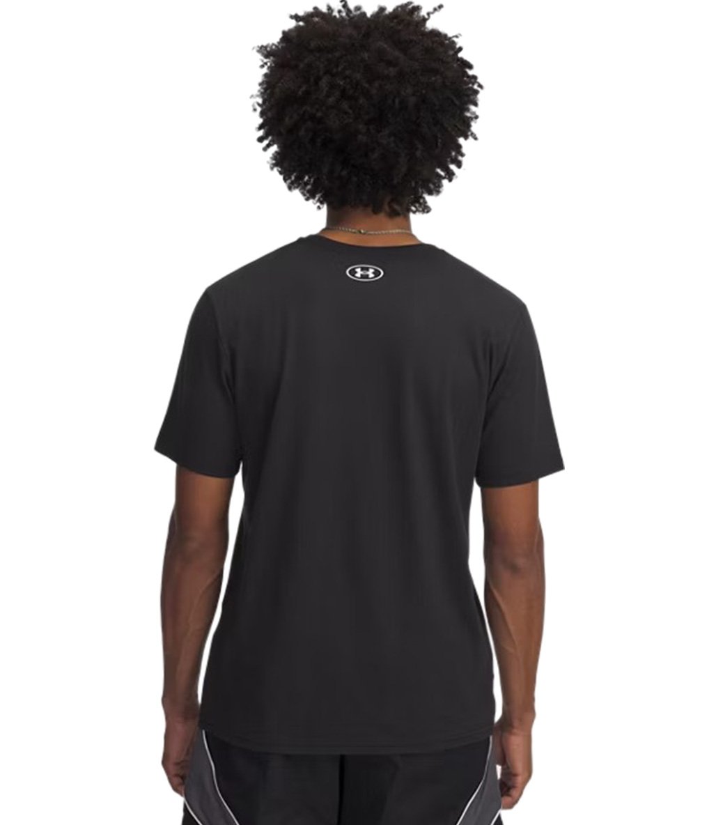 Under Armour Stacked Logo Kısa Kollu T-Shirt Siyah
