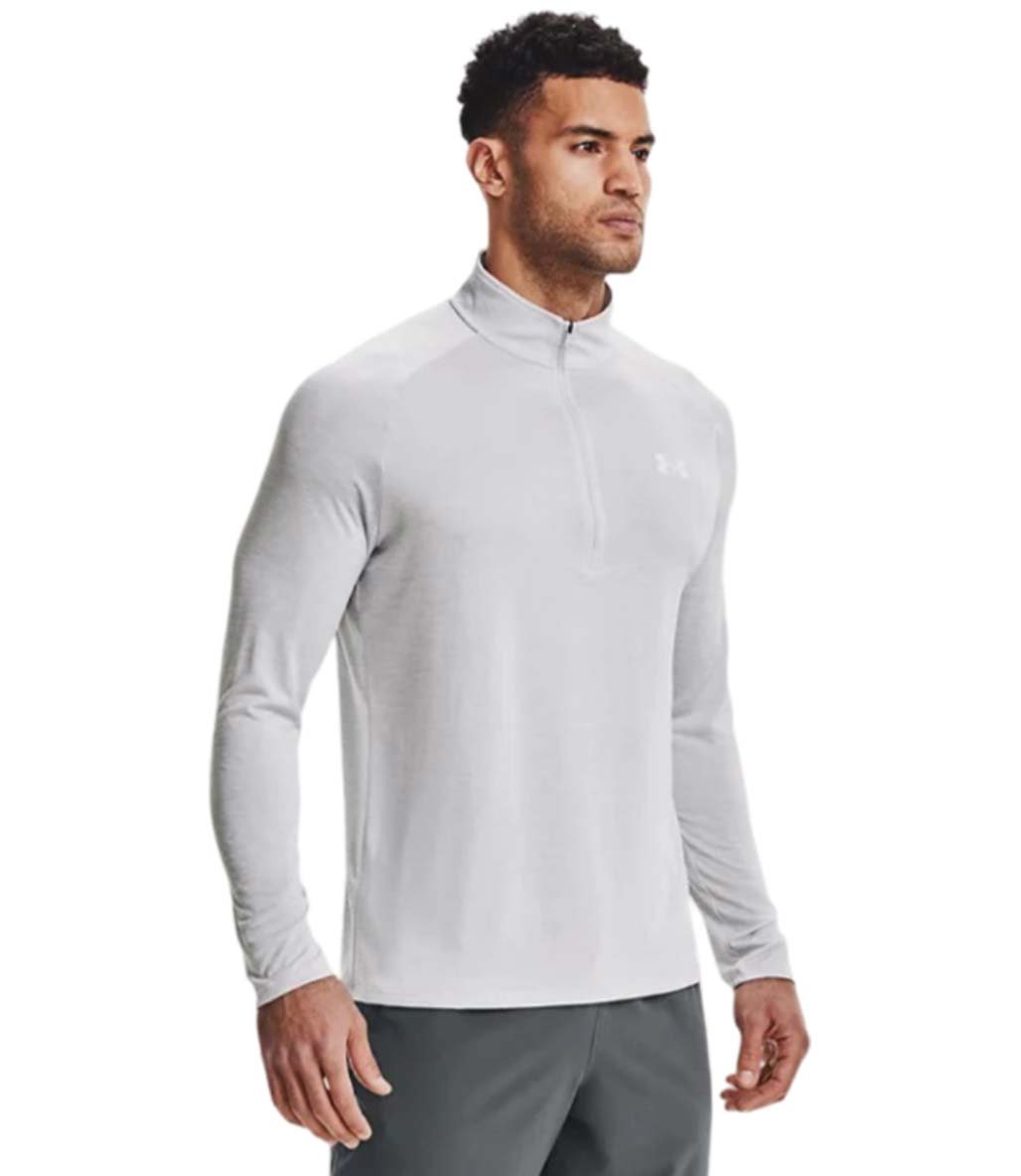 Under Armour Tech 1/2 Zip Yarım Fermuarlı Sweatshirt Açık Gri