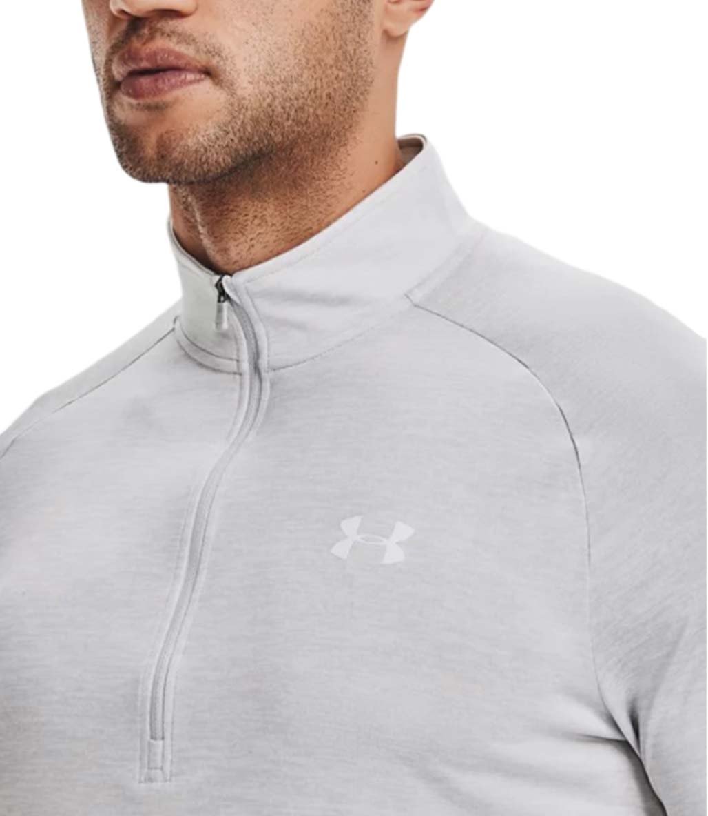 Under Armour Tech 1/2 Zip Yarım Fermuarlı Sweatshirt Açık Gri