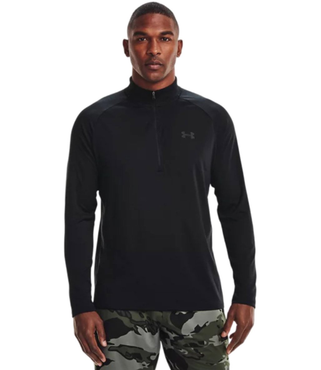 Under Armour Tech 1/2 Zip Yarım Fermuarlı Sweatshirt Siyah