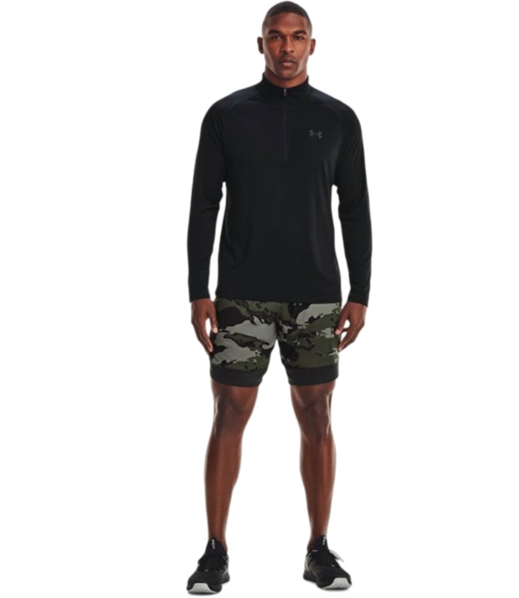 Under Armour Tech 1/2 Zip Yarım Fermuarlı Sweatshirt Siyah