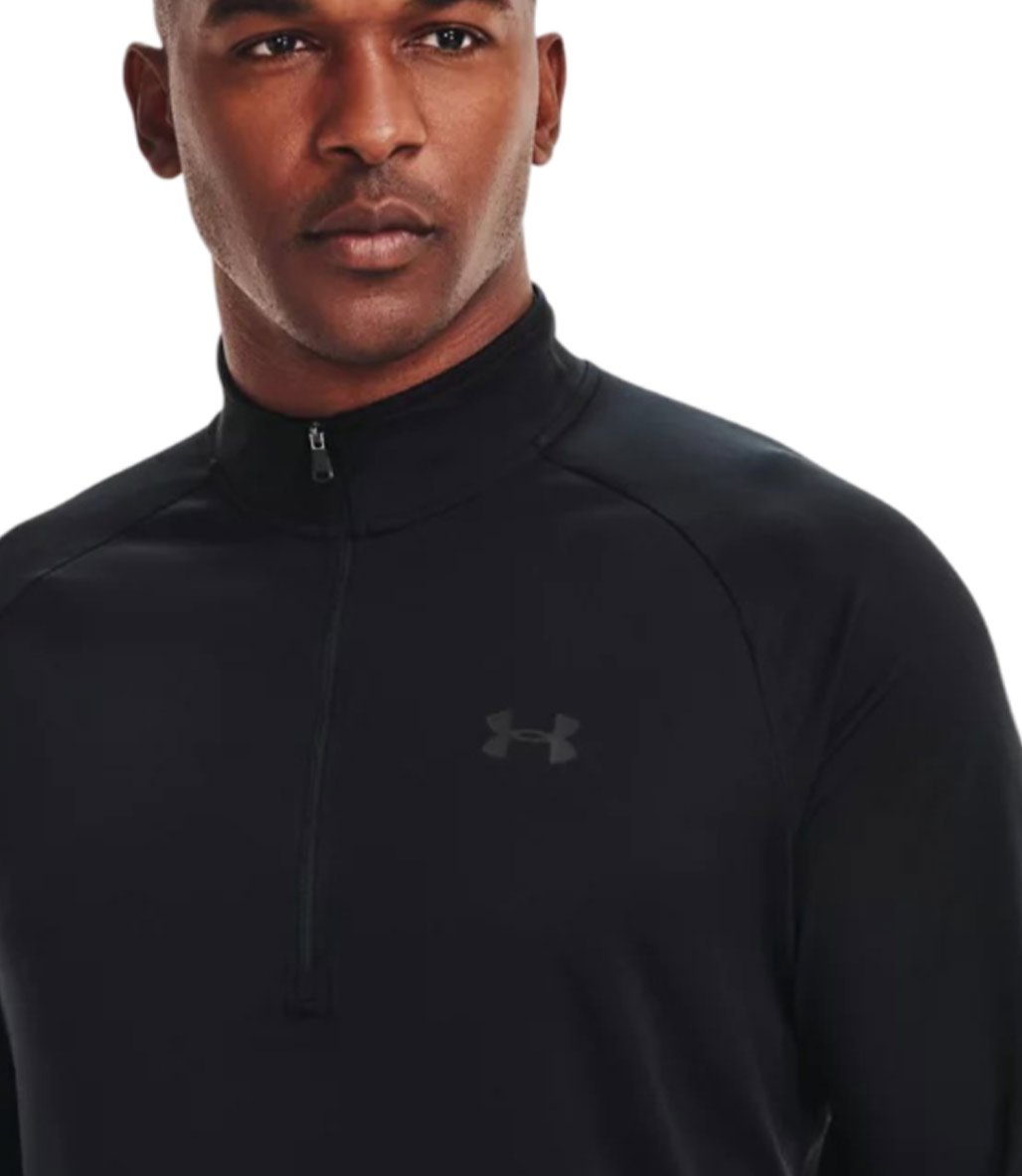 Under Armour Tech 1/2 Zip Yarım Fermuarlı Sweatshirt Siyah