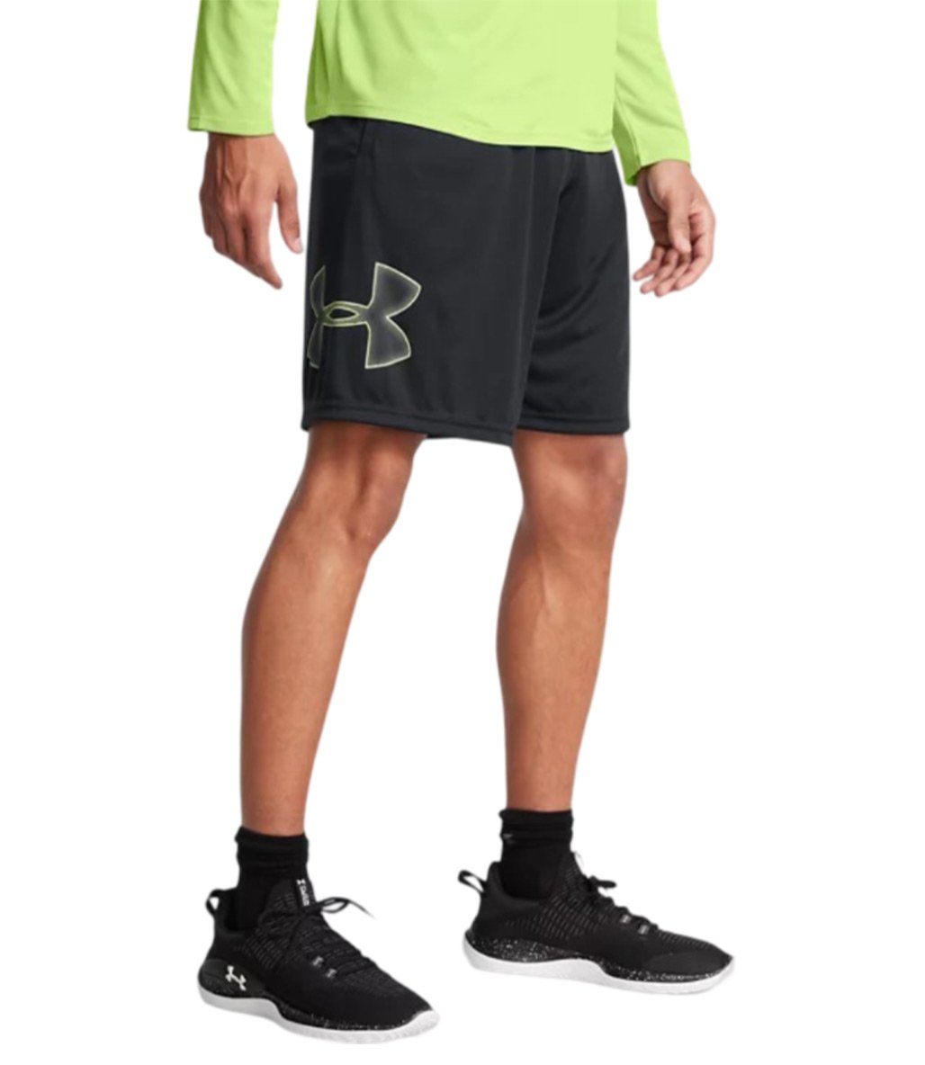 Under Armour Tech Graphic Şort Siyah Gri