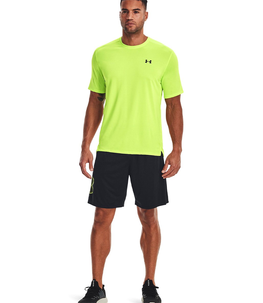 Under Armour Tech Graphic Şort Siyah Yeşil
