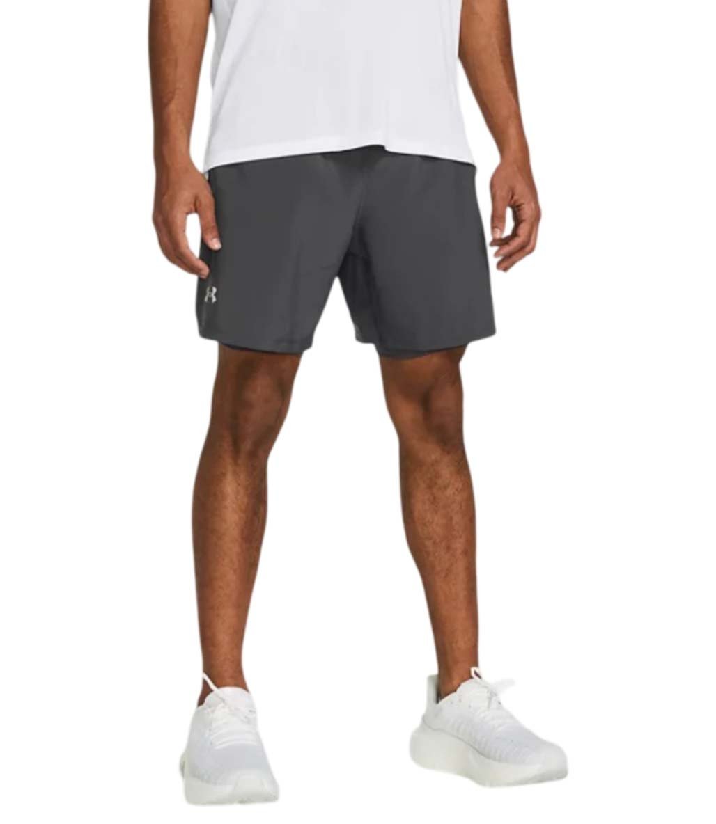 Under Armour UA Launch 7'' 2 in 1 Şort Gri