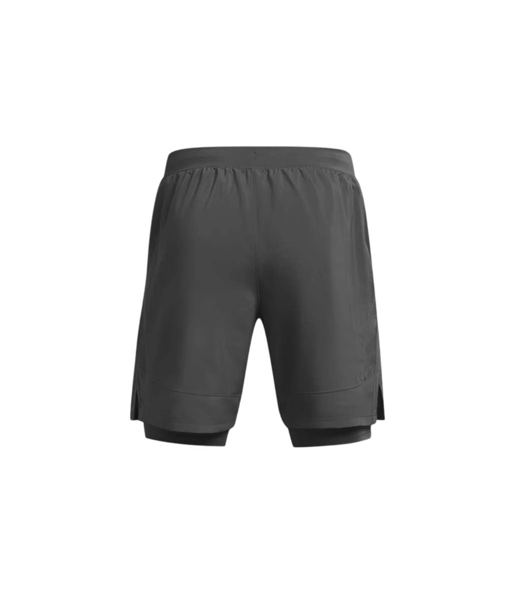 Under Armour UA Launch 7'' 2 in 1 Şort Gri