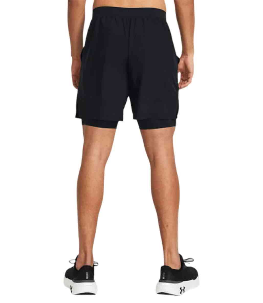 Under Armour UA Launch 7'' 2 in 1 Şort Siyah