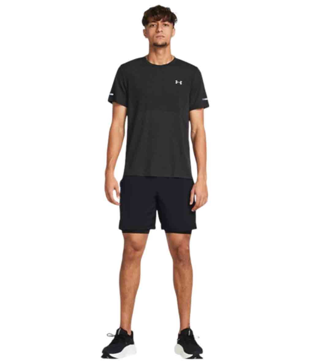 Under Armour UA Launch 7'' 2 in 1 Şort Siyah