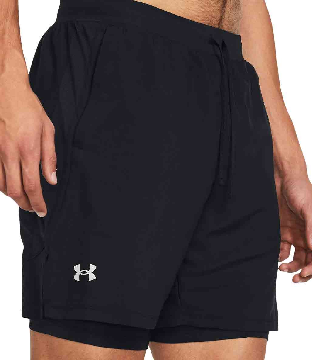 Under Armour UA Launch 7'' 2 in 1 Şort Siyah