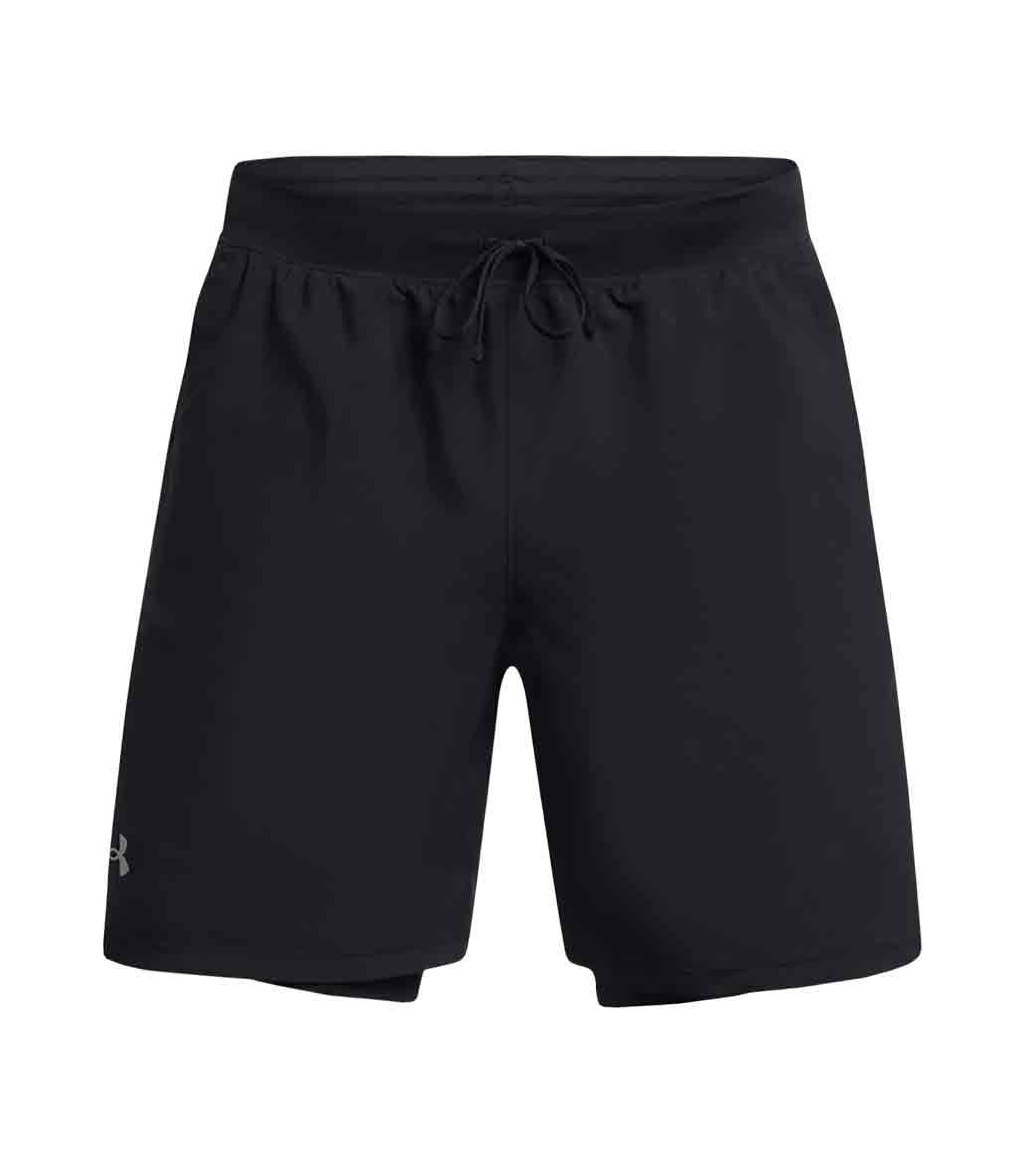 Under Armour UA Launch 7'' 2 in 1 Şort Siyah