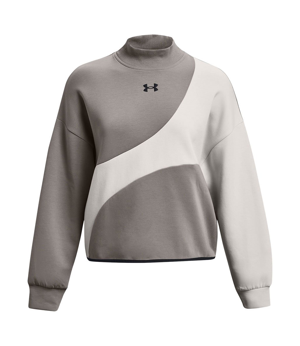 Under Armour Unstoppable Fleece Crop Kadın Sweatshirt Gri Beyaz