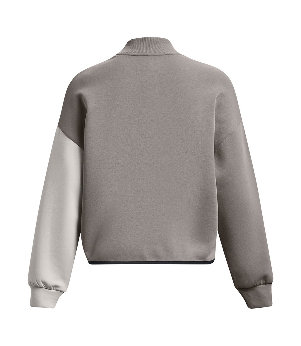 Under Armour Unstoppable Fleece Crop Kadın Sweatshirt Gri Beyaz