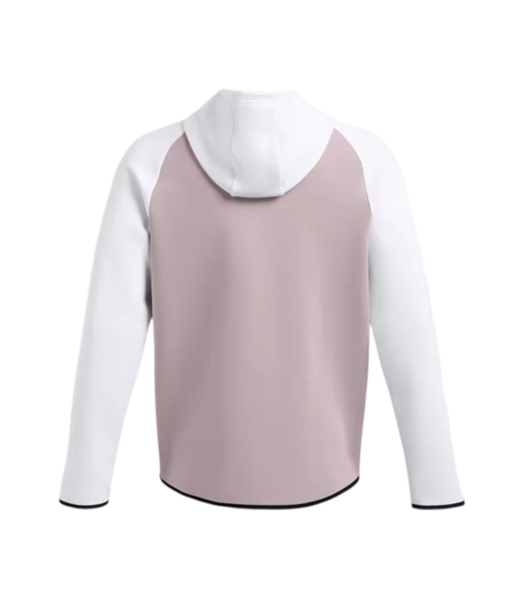 Under Armour Unstoppable Fleece HD EU Tam Fermuarlı Sweatshirt Beyaz Gri
