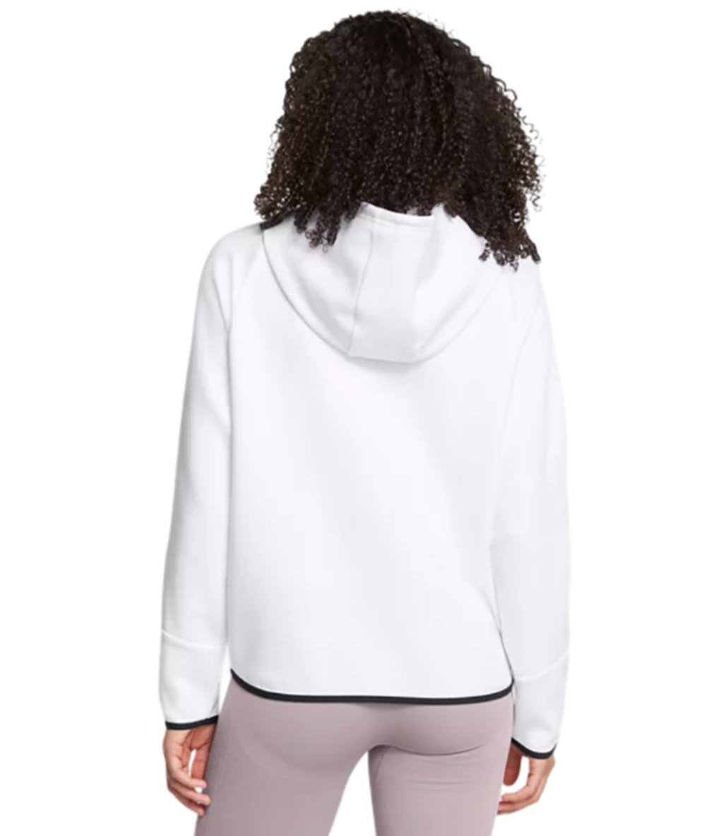 Under Armour Unstoppable Fleece Kad n Fermuarl Sweatshirt Beyaz Fitmoda