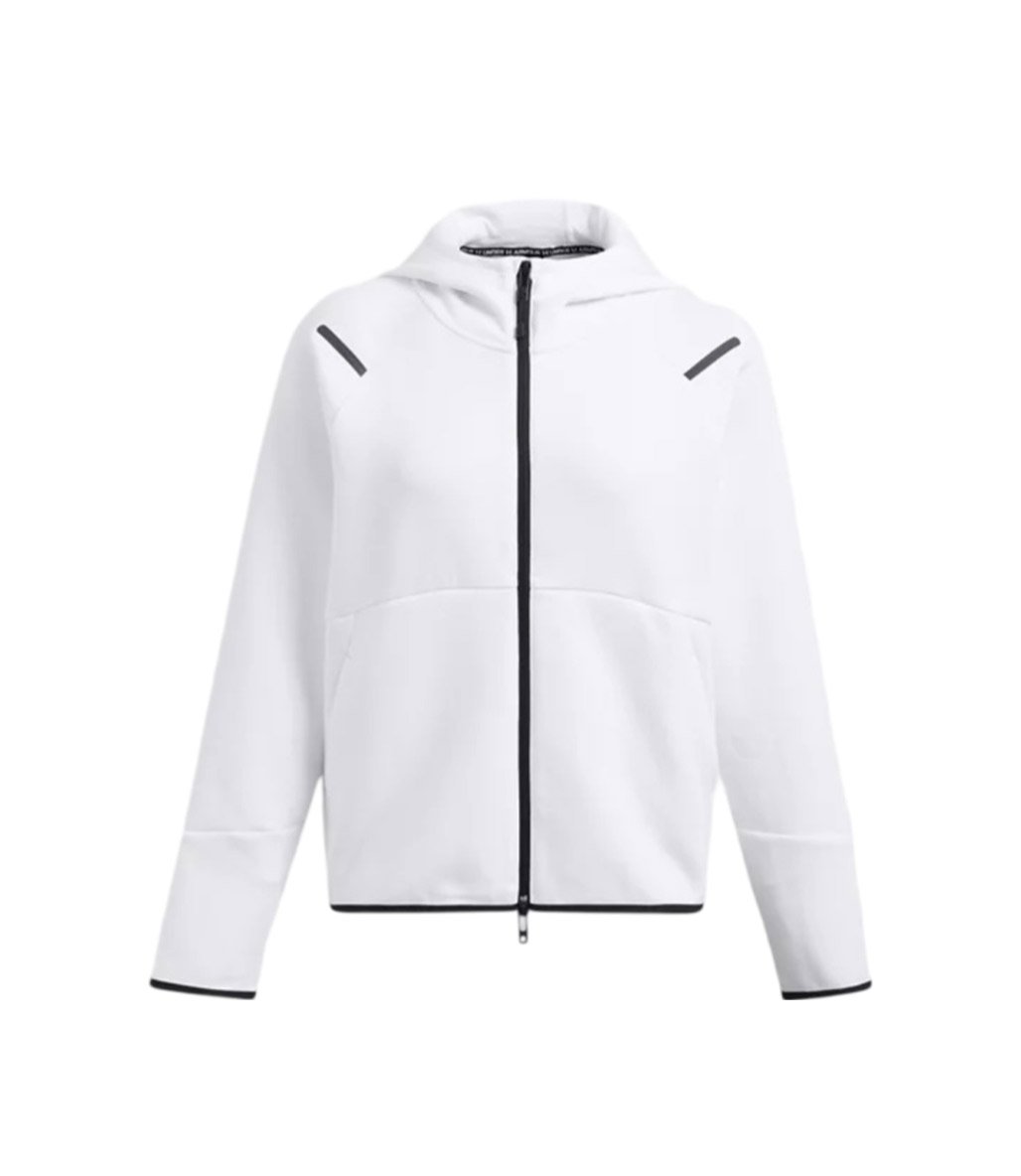 Under Armour Unstoppable Fleece Kadın Fermuarlı Sweatshirt Beyaz