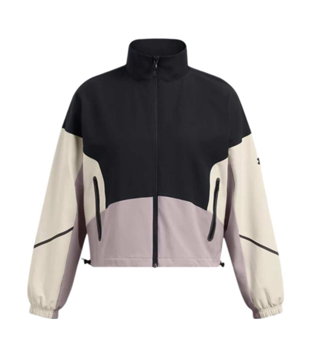 Under Armour Unstoppable Kadın Fermuarlı Sweatshirt Siyah Beyaz