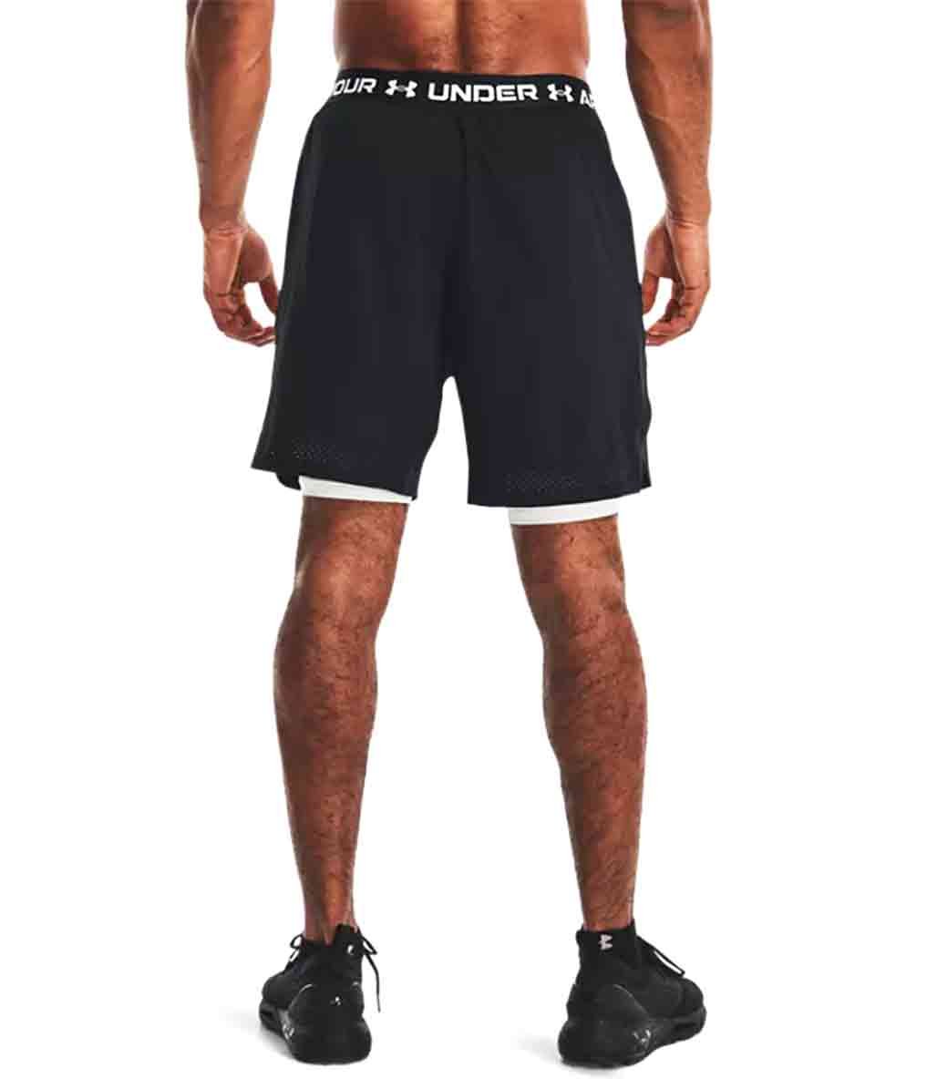Under Armour Vanish Woven 2 in 1 Şort Siyah Beyaz