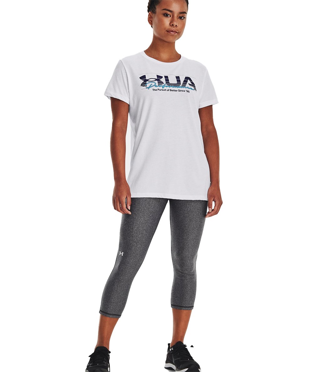 Under Armour Vintage Performance Kadın Kısa Kollu T-Shirt Beyaz