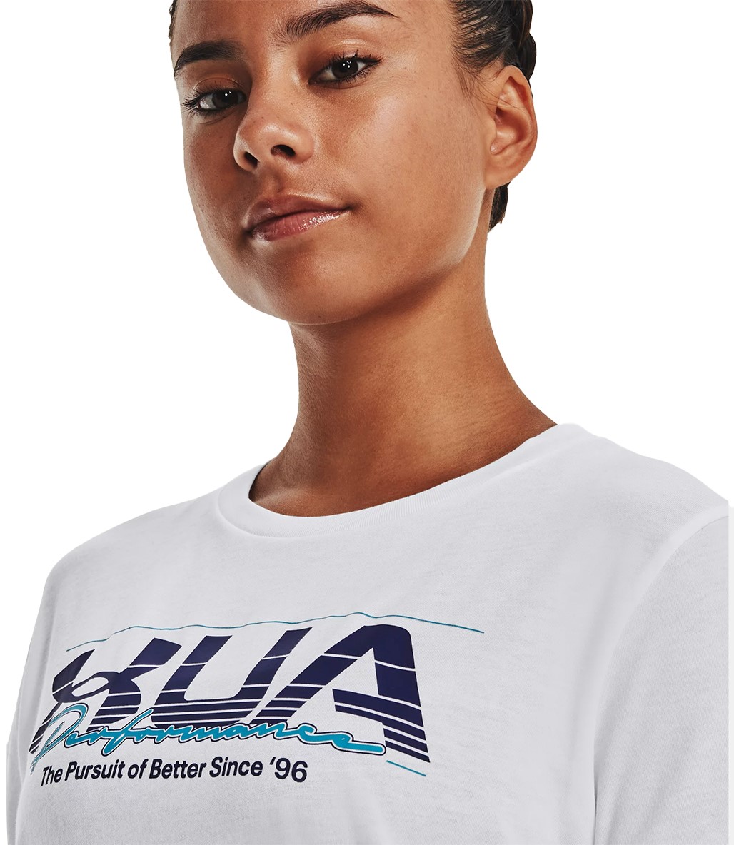 Under Armour Vintage Performance Kadın Kısa Kollu T-Shirt Beyaz
