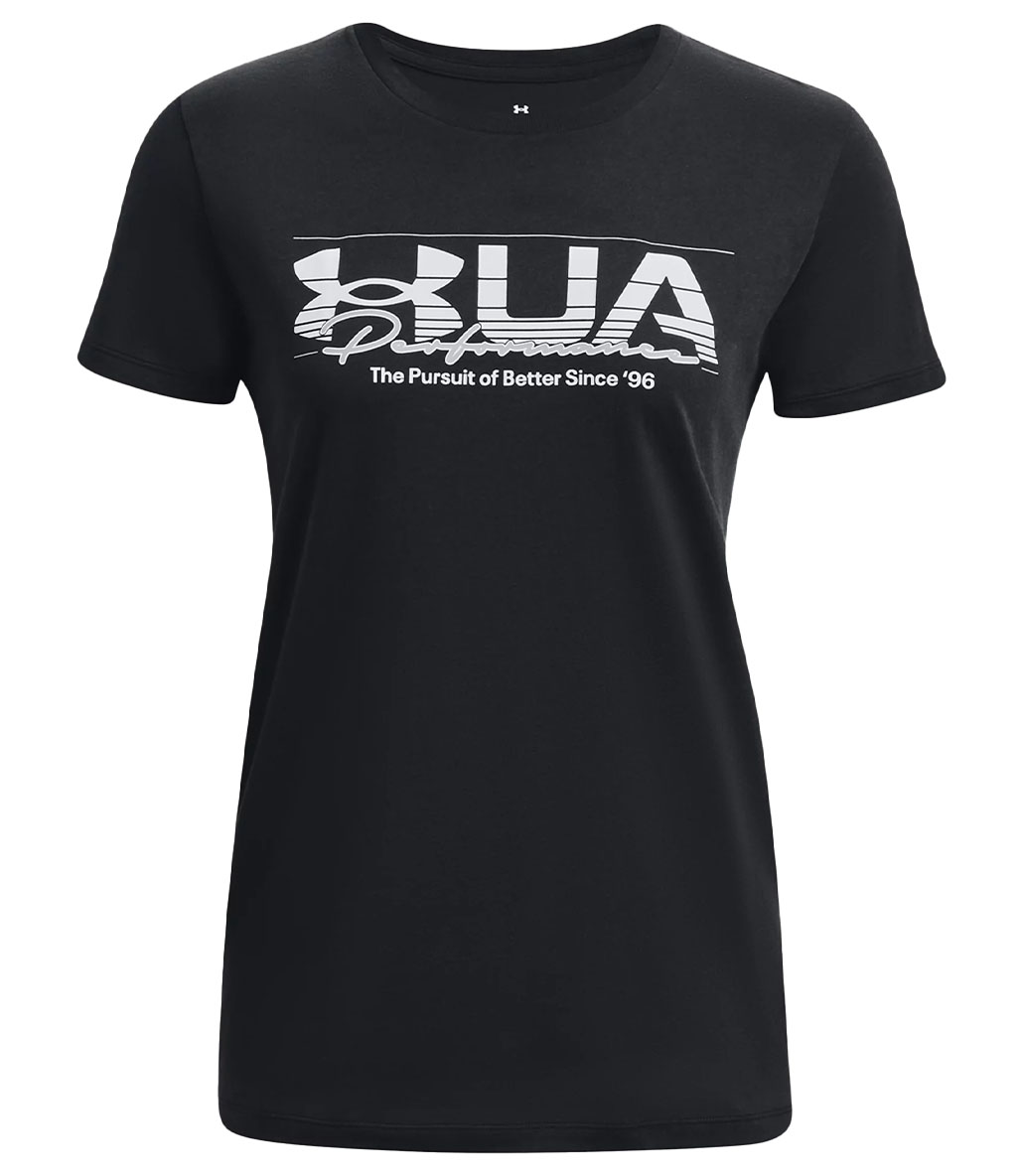 Under Armour Vintage Performance Kadın Kısa Kollu T-Shirt Siyah