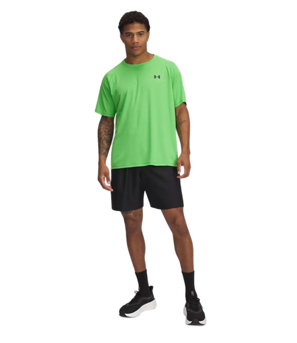 Under Armour Woven Wordmark Şort Siyah Yeşil