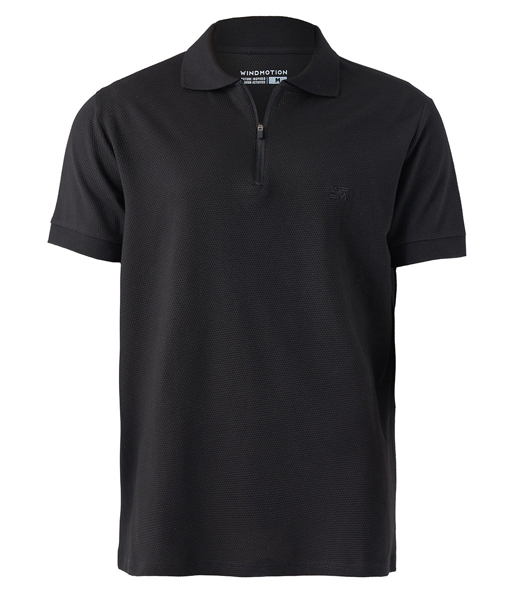 Windmotion Petaka Polo Yaka T-Shirt Siyah