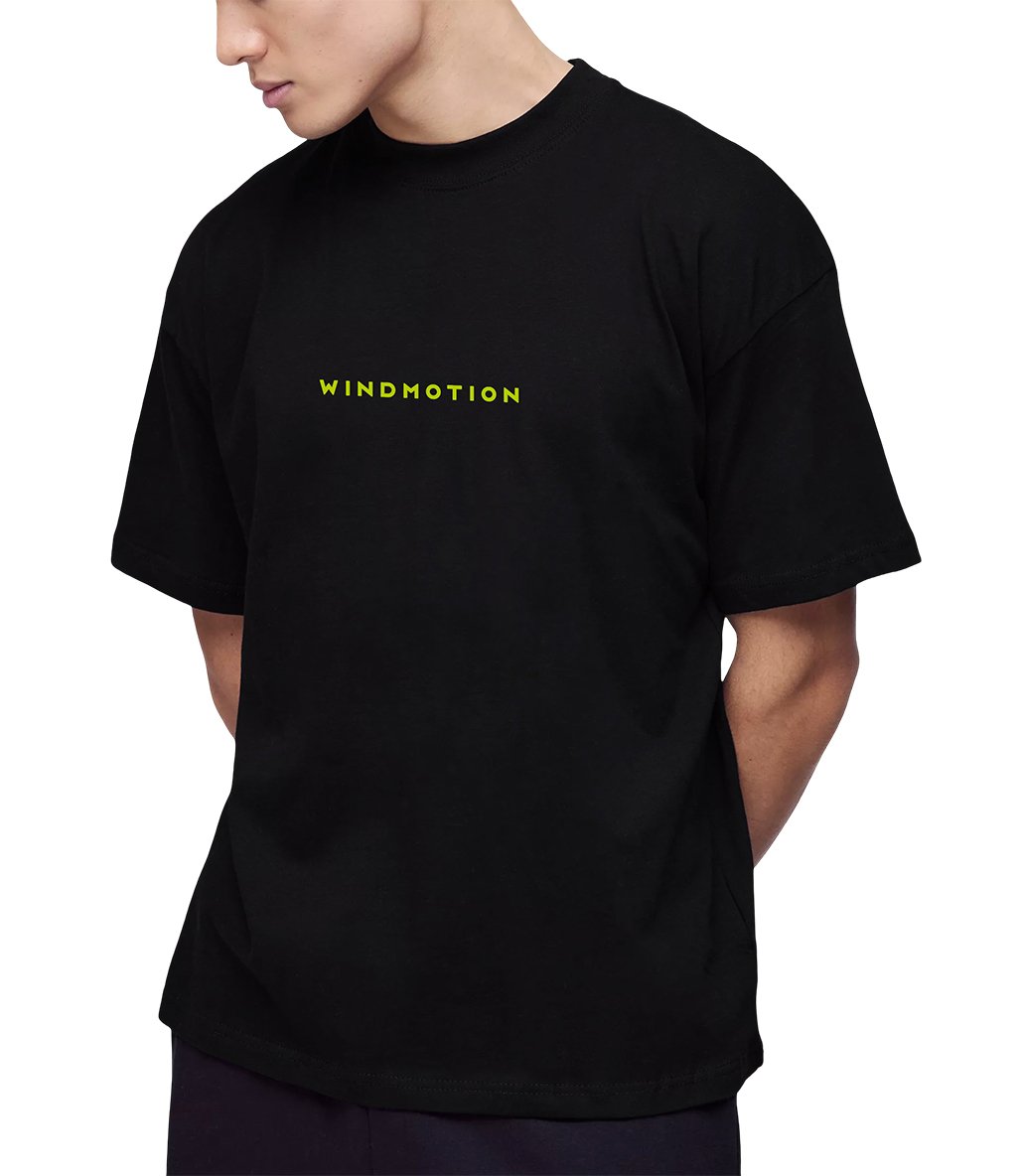 Windmotion Sartikas Kısa Kollu T-Shirt Siyah