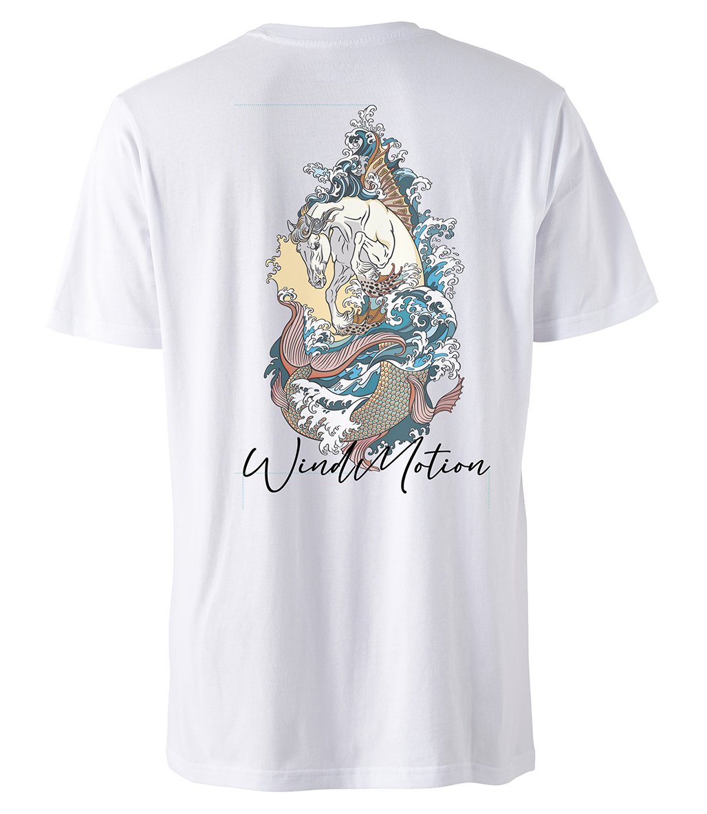 Windmotion Torse Kısa Kollu T-Shirt Beyaz