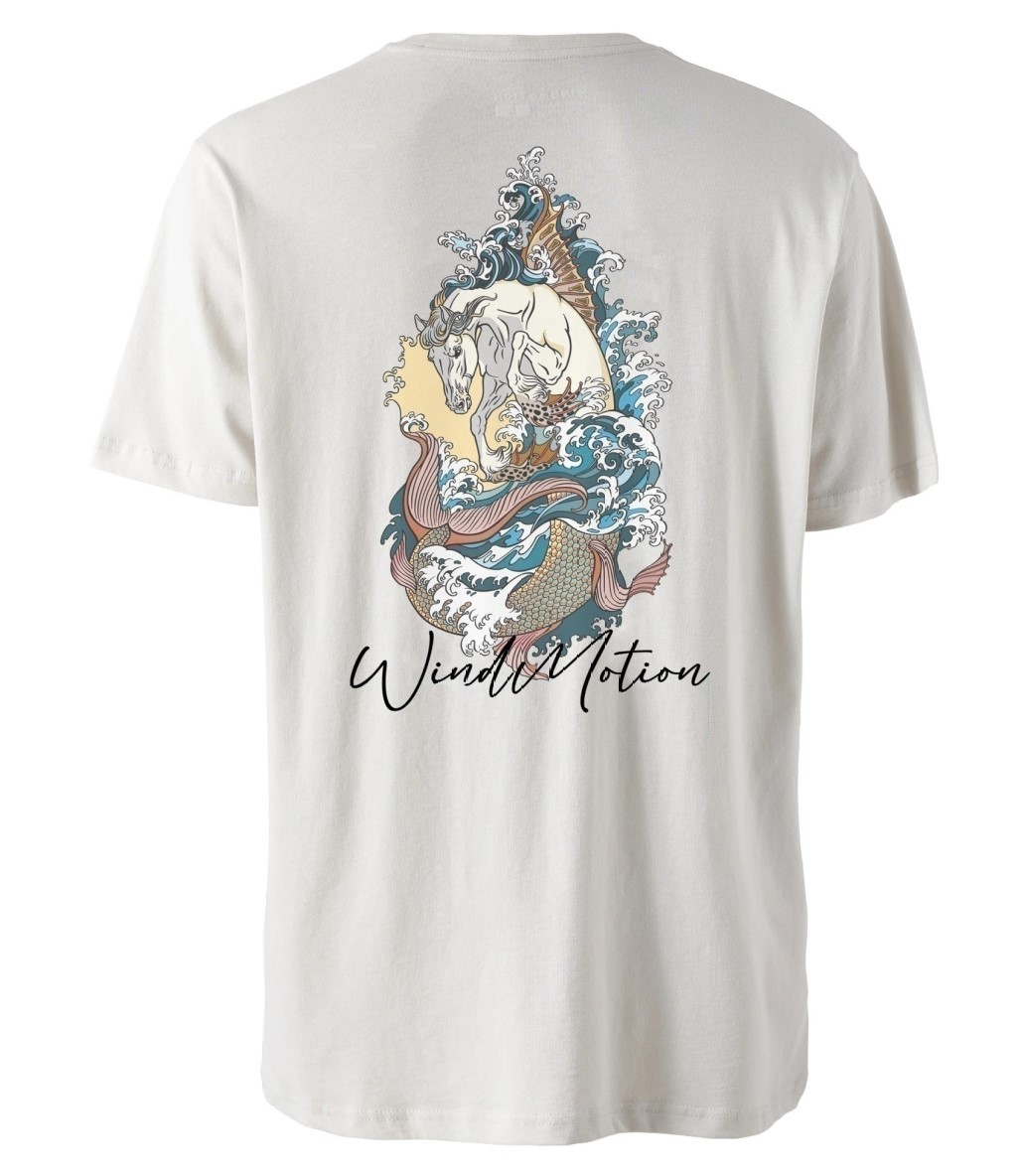 Windmotion Torse Kısa Kollu T-Shirt Gri