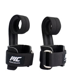 MuscleCloth Big Grip Pro Lifting Straps Siyah