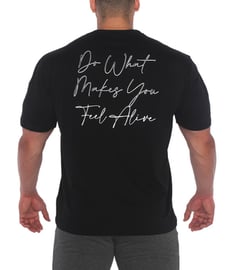 MuscleCloth Feel Alive Oversize T-Shirt Siyah