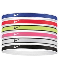 Nike Swoosh Sport Headbands Printed 6'lı Saç Bandı Çok Renkli