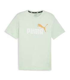Puma Essentials+ 2 Colour Logo Kısa Kollu T-Shirt Mint
