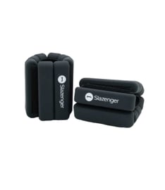 Slazenger Deluxe El/Ayak Bilek Ağırlığı 1 Kg + 1 Kg Siyah