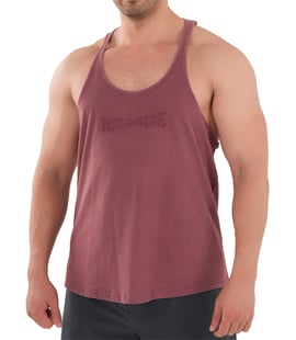 Kingsize Darksteel Antik Yıkamalı Atlet Bordo