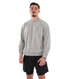 MuscleCloth Basic Sweatshirt Gri Melanj