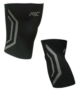 MuscleCloth Elastik Spor Dizlik + Dirseklik Siyah