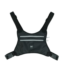 MuscleCloth Koşucu Göğüs Çantası Siyah