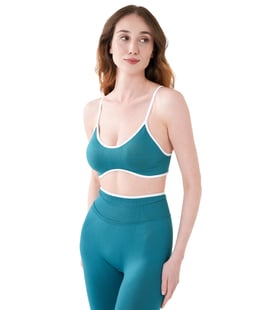 MuscleCloth Nova Seamless Sport Bra Cool Blue