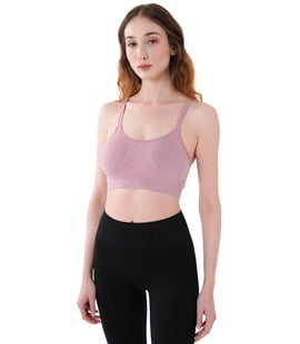 MuscleCloth Nova Seamless Sırt Detaylı Bra Pembe