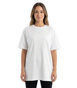 MuscleCloth Training Kadın Oversize T-Shirt Kırık Beyaz