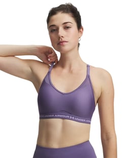 Under Armour Crossback Low Sporcu Sütyeni Mor