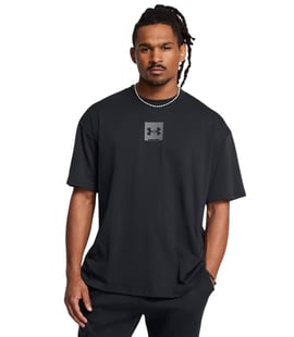 Under Armour Heavyweight Oversize SM Box Kısa Kollu T-Shirt Siyah