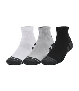 Under Armour Performance Tech 3'lü Paket Quarter Çorap Siyah Beyaz Gri