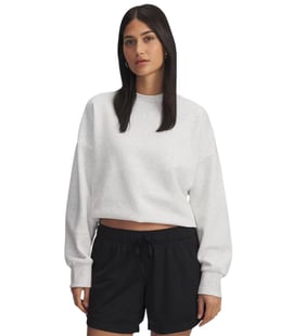Under Armour Rival Fleece Kadın Oversize Sweatshirt Açık Gri