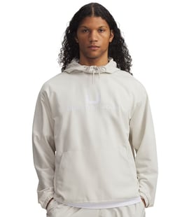 Under Armour Unstoppable Woven Kapüşonlu Sweatshirt Beyaz