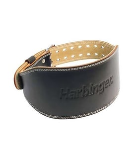 Harbinger 6'' Padded Leather Belt Deri Ağırlık Kemeri Siyah