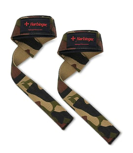 Harbinger Padded Cotton Lifting Straps Kamuflaj