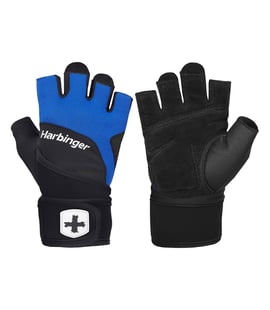 Harbinger Training Grip Wristwrap Fitness Eldiveni Mavi