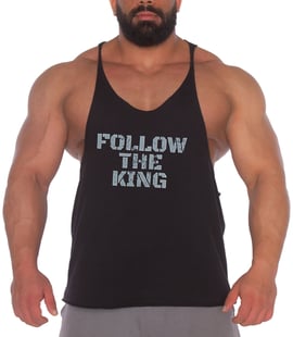 Kingsize Follow The King Antrenman Atleti Ön Baskılı Siyah